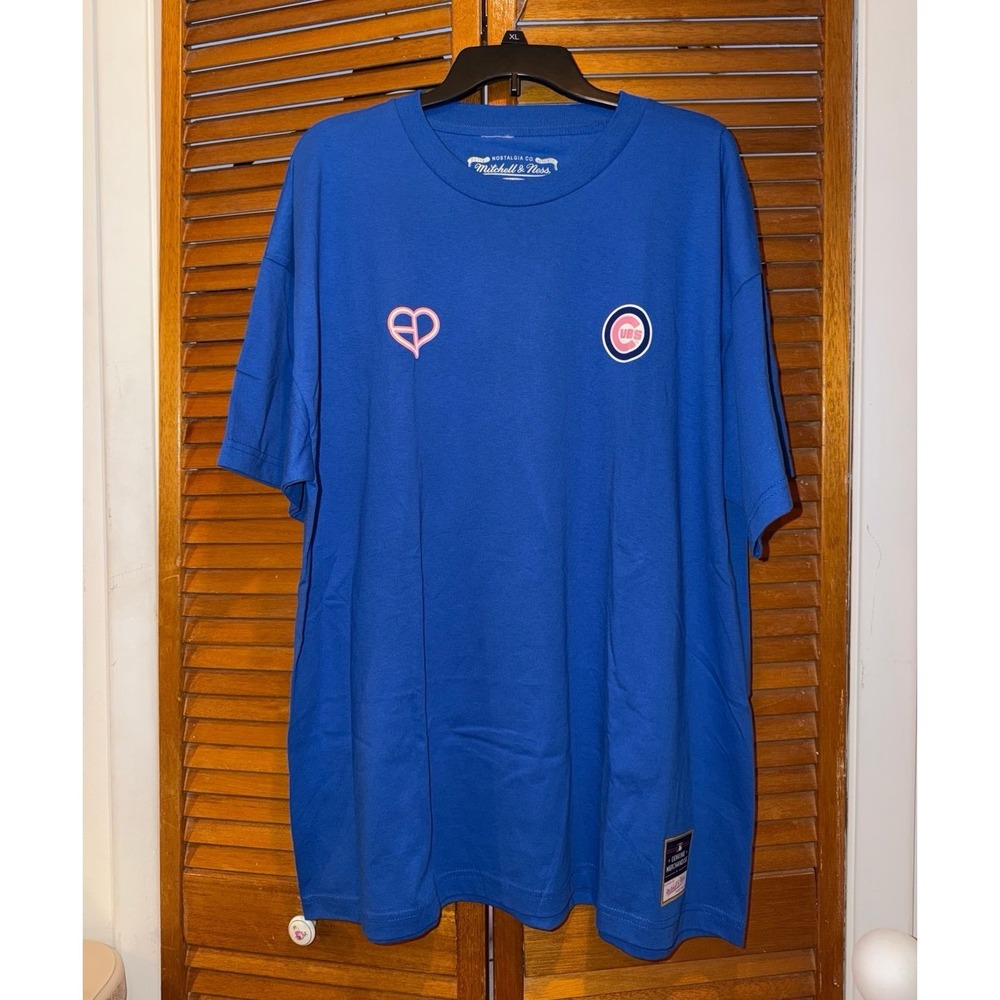 Chicago Cubs Mitchell & Ness Blackpink Royal Shirt. Mens XXL (NWTS)
